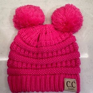 C.C. Baby Pom Pom Beanie - Never worn!